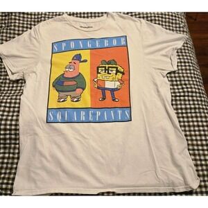 Spongebob Squarepants Adult Large Tshirt Retro 90s Y2k Graphic Nostalgic Vintage
